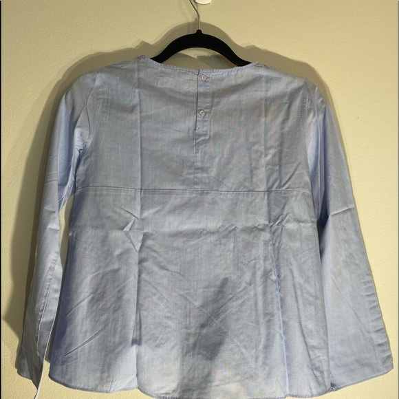 ZARA blue blouse with knot in the front - Picture 5 of 6